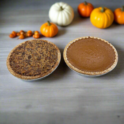 pumpkin and pecan pie