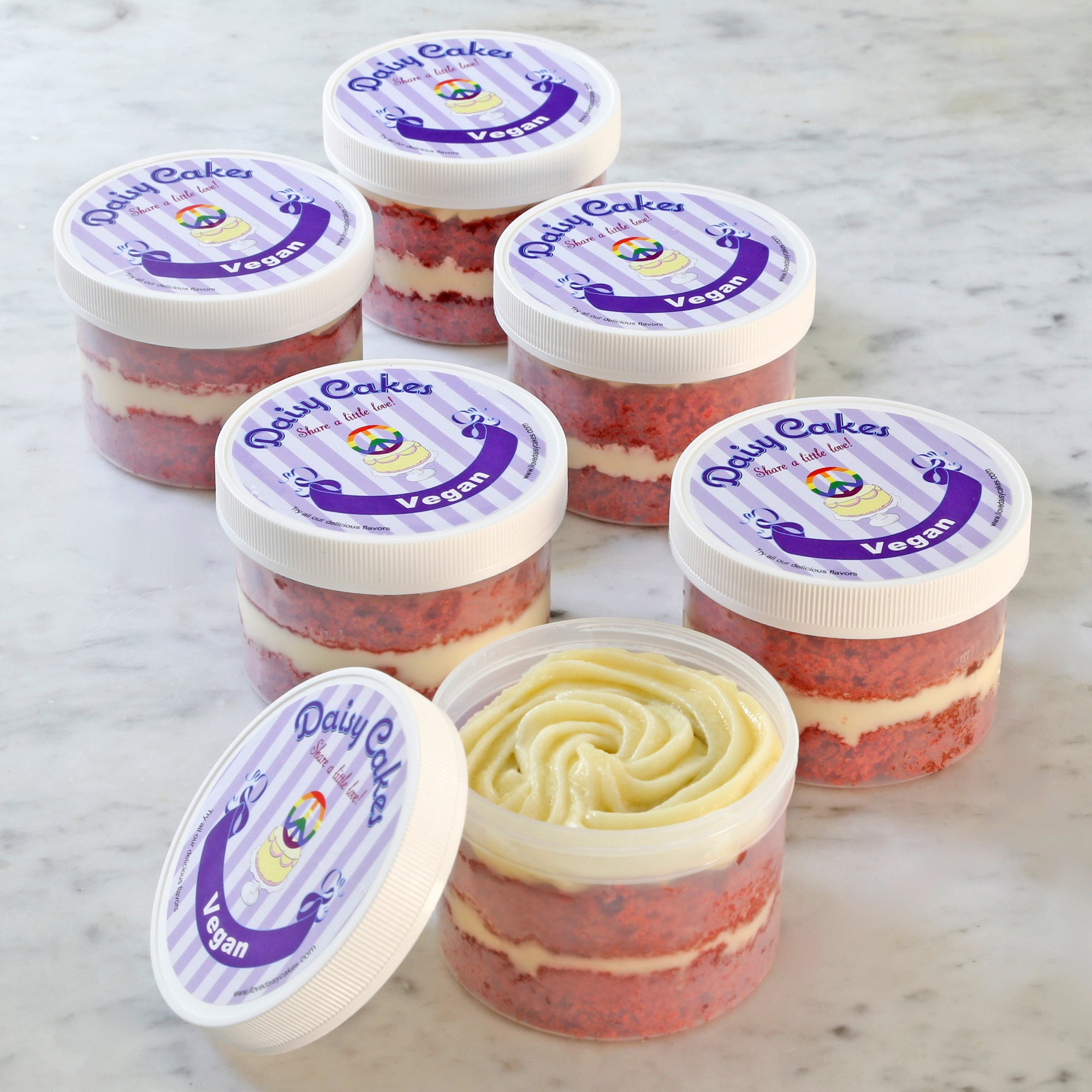 Daisy's Vegan Red Velvet Minikins – Daisy Cakes
