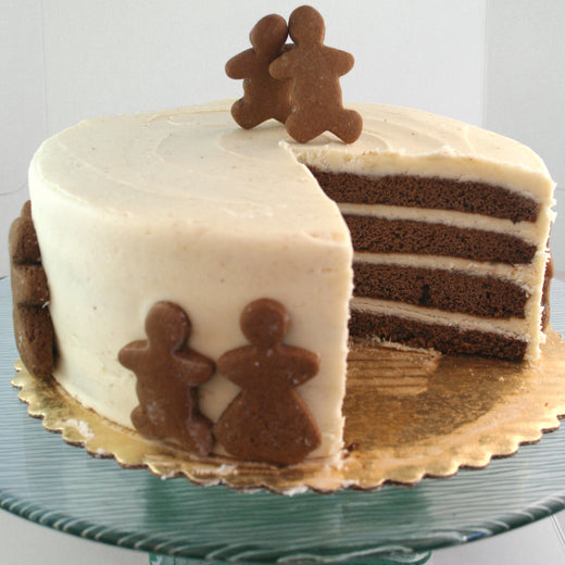 Spiced Gingerbread and Eggnog Cake